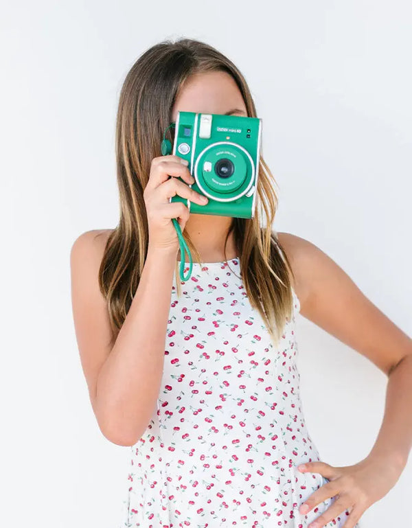 S C A R L E T T – girls cherry print dress, summer dress, playful girls dress | Young at Hart